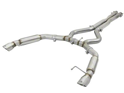 AFE MACHForce XP 3in Aggressive Toned Cat-Back Exhausts w/ Polished - 49-33088-P