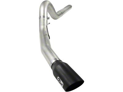 AFE MACHForce XP 5in DPF-Back Stainless Steel Exh Sys; Black - 49-43054-B