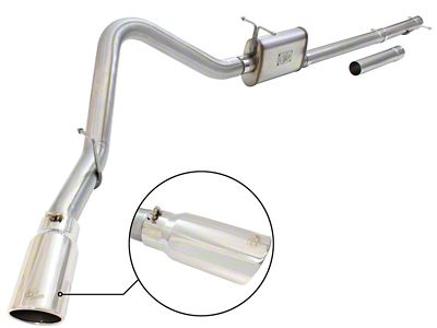AFE MACHForce XP Exhaust 3in-3.5in SS Single Side Ext CB - 49-43076-P