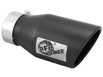 AFE Gas Exhaust Tip Black- 3 in In x - 49T30451-B09