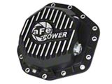 AFE Pro Ser Rear Diff Cover Black w/Mach Fins - 46-70352