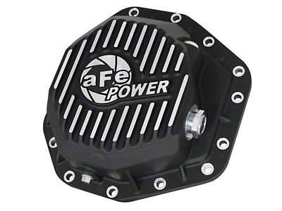 AFE Pro Ser Rear Diff Cover Black w/Mach Fins - 46-70352