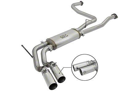 AFE Rebel Series 2-1/2in 409 SS Cat Back Exhaust - 49-46126-P