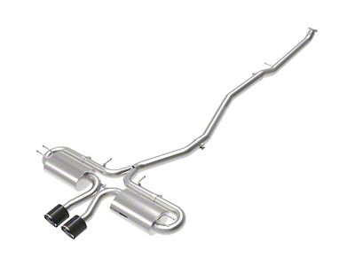 AFE Takeda 3in 304 SS Cat-Back Exhaust with Center Carbon - 49-36618-1C