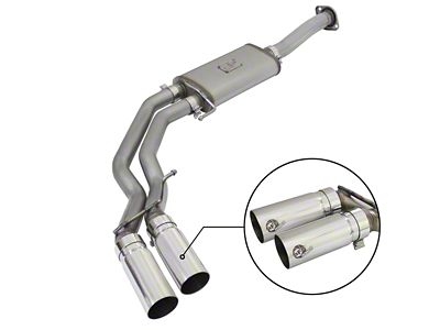 AFE Rebel Exhausts 3in SS Cat-Back 15-16 Ford F-150 EcoBoost - 49-43081-P