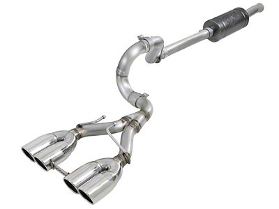 AFE Rebel Series 2.5in 304 SS Cat-Back Exhaust w/ Polished - 49-38073-P