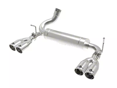 AFE Rebel Series 2.5in 409 SS Axle-Back Exhaust Polished 07-18 - 49-48086-P