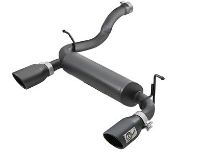 AFE Rebel Series 2.5in 409 SS Axle-Back Exhaust w/ Black - 49-48067-B