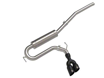 AFE Rebel Series 2.5in 409 SS Cat-Back Exhaust w/ Black - 49-33144-B