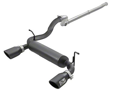 AFE Rebel Series 2.5in 409 SS Cat-Back Exhaust w/ Black - 49-48076-B