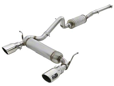 AFE Rebel Series 2.5in 409 SS Cat-Back Exhaust w/ Polished - 49-48062-P