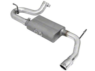 AFE Scorpion 2-1/2in Alum Steel Axle-Back Exhaust w/Polished Tip 07-18 - 49-08047-P