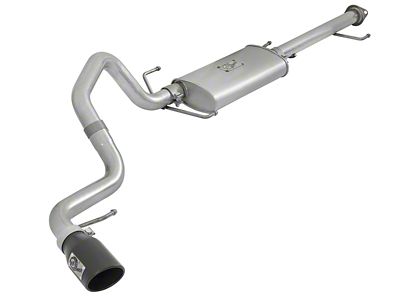 AFE Scorpion 2-1/2in Aluminized Steel Cat-Back Exhaust w/ Black Tips - 49-06039-B