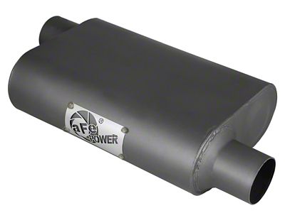 AFE Scorpion Replacement Alum Steel Muffler 2-1/2in In/Out Baffled Offset/Offset - 49M00003