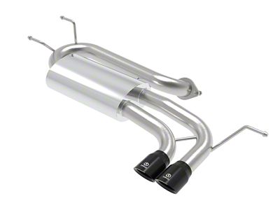 AFE Takeda 2-1/2in 304 SS Axle-Back Exhaust w/ Black Tip - 49-37004-B