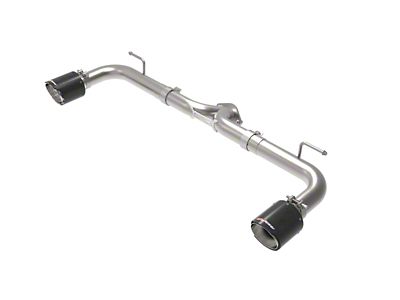 AFE Takeda 2-1/2in 304 SS Axle-Back Exhaust w/ Carbon Fiber - 49-37014-C