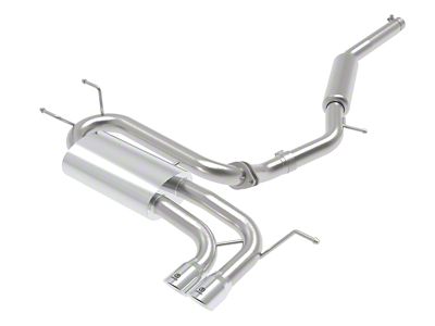 AFE Takeda 2-1/2in SS-304 Cat-Back Exhausts w/ Polished Tip 16-19 - 49-37005-P
