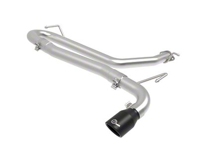 AFE Takeda 2.5in 304 SS Axle-Back Exhaust w/o Muffler w/BlackTips - 49-37017NM-B