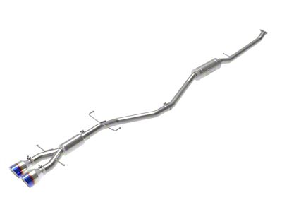 AFE Takeda 2.5in 304 SS Cat-Back Exhaust System w/ Blue - 49-36619-L