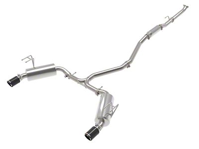 AFE Takeda 2.5in 304 SS Cat-Back Exhaust System w/CF Tips - 49-36628-C