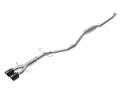 AFE Takeda 2.5in 304SS Cat-Back Exhaust System w/ Black Tips - 49-36619-B