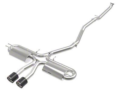 AFE Takeda 3in 304 SS Cat-Back Exhaust System w/ Carbon - 49-36621-1C