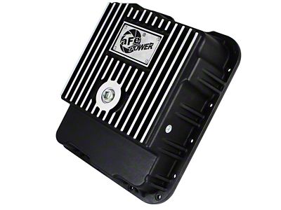 AFE Transmission Pan Black w/ Machined Fins GM Trucks 99-16 - 46-70242