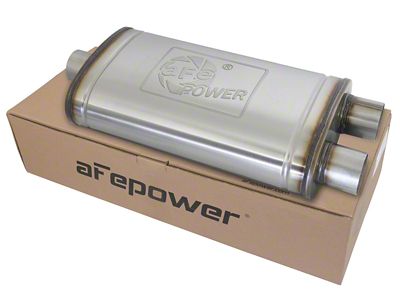 AFE MACHForce XP SS Muffler 3in Center Inlet / 3in - 49M00015