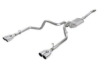 AFE Vulcan Series 3in-2-1/2in 304 SS Cat-Back 2019 GM Silverado - 49-34104-P