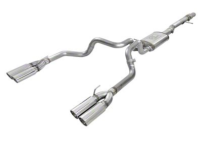 AFE Vulcan Series 4-3in 304SS Exhaust Cat-Back w/ Pol Tips - 49-34102-P