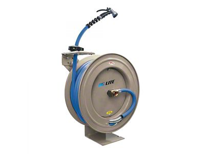 AG-Lite Heavy Duty 18-Gauge Retractable Reel with Rubber 5/8-Inch x 50-Foot Water Hose