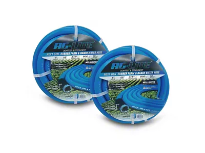 AG-Lite Premium Rubber Water Lead In Hose; 1-Inch x 6-Foot; 2-Pack