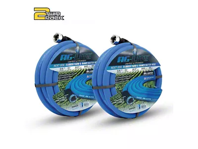 AG-Lite Premium Rubber Water Lead In Hose; 5/8-Inch x 10-Foot; 2-Pack