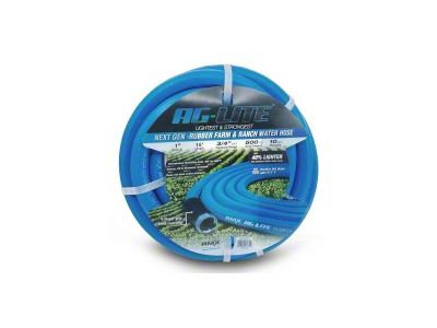 AG-Lite Rubber Water Hose Assembly; 1-Inch x 15-Foot