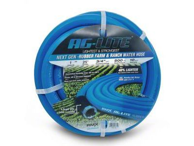 AG-Lite Rubber Water Hose Assembly; 1-Inch x 25-Foot