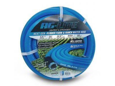 AG-Lite Rubber Water Hose Assembly; 5/8-Inch x 25-Foot