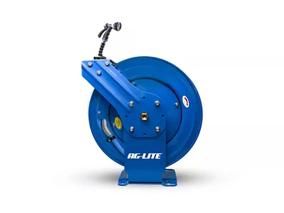 AG-Lite XL Dual Arm 18-Gauge Retractable Reel with Rubber 5/8-Inch x 50-Foot Water Hose