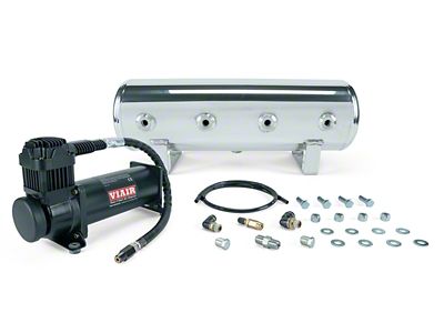 Air Lift 2.5 Gal. Polished Tank w/ 444b Blk - 27805