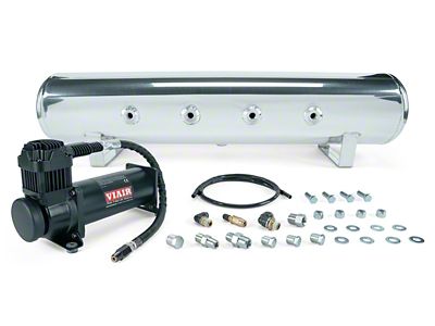 Air Lift 4 Gal. 7-Port Tank w/ Viair 444b Blk - 27807