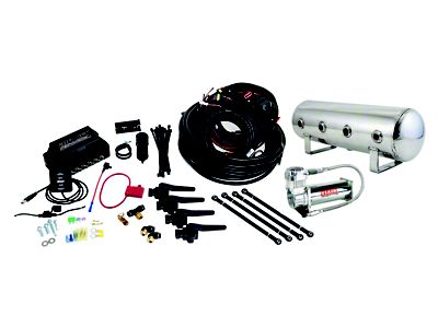 Air Lift Performance 3H 3/8 Air Line 2.5 Gal Polished - 27796