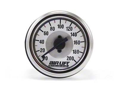 Air Lift Single Needle Gauge- 200 PSI - 26227