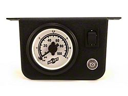 Air Lift Single Needle Gauge W/ 2in Lighted Panel - 26156