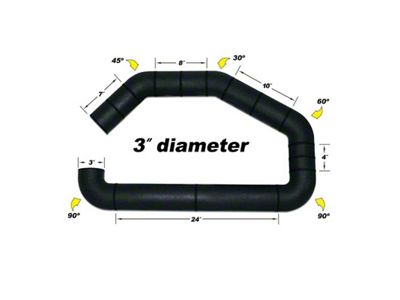Airaid U-Build-It - 3in Intake Tube - 100-300