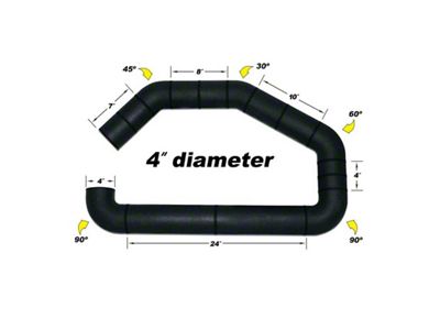 Airaid U-Build-It - 4in Intake Tube - 100-400