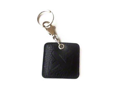 Akrapovic Square Leather Keychain - black - 800948