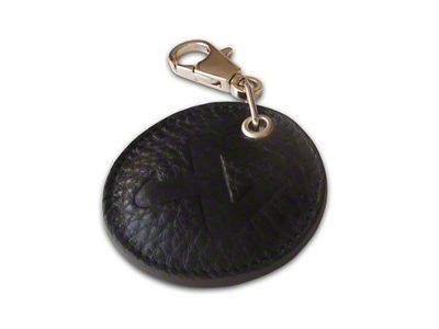 Akrapovic Round Leather Keychain - black - 800952