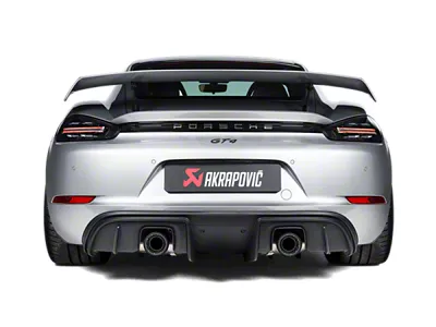 Akrapovic 2020+ Porsche Cayman GT4 718 Slip-On Race Line Titanium - S-PO/TI/18/1