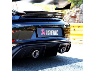 Akrapovic 2020+ Porsche Cayman GT4 718 Tail Pipe Set Titanium - TP-T/S/27