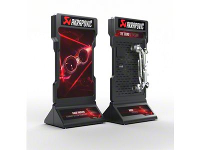 Akrapovic Car Graphics Set for Large POS Stand - P-CM-LPSSETCAR2