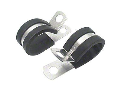 Allstar Performance Aluminum Line Clamps; 1/2-Inch; 10-Pack